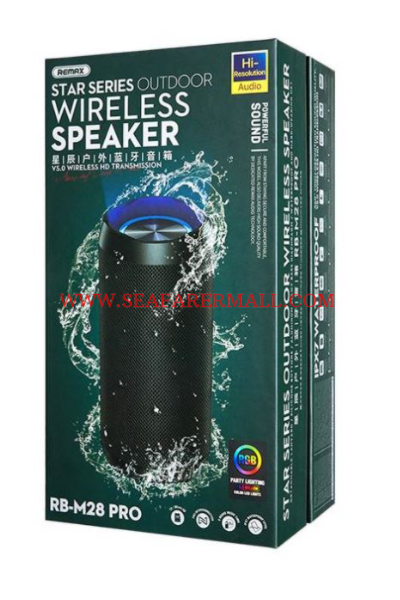 Remax RB-M28Pro Stunning bass waterproof IPX7 Star Series Outdoor Wireless Speaker