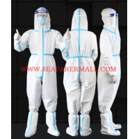 Medical  Disposable Coverall /medical protective clothing/Face shield/Foot strap