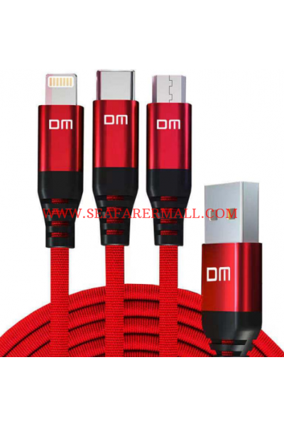 3 in 1 USB Fast Charging Cable  Multi Function USB Cable 