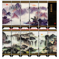 Chinese Antique Lacquer Arts- Beautiful China land