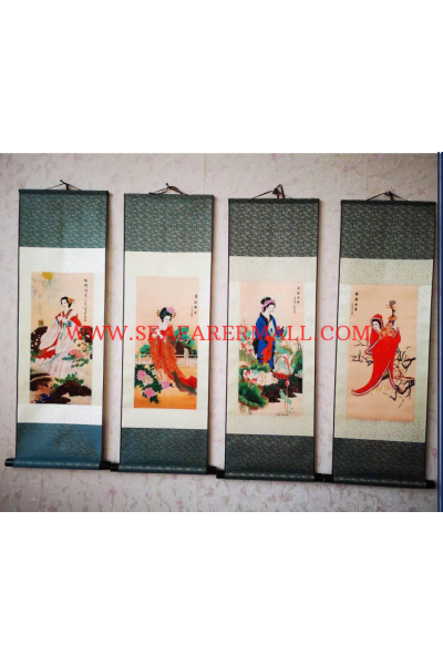 Chinese Traditional Painting-Four Beauties