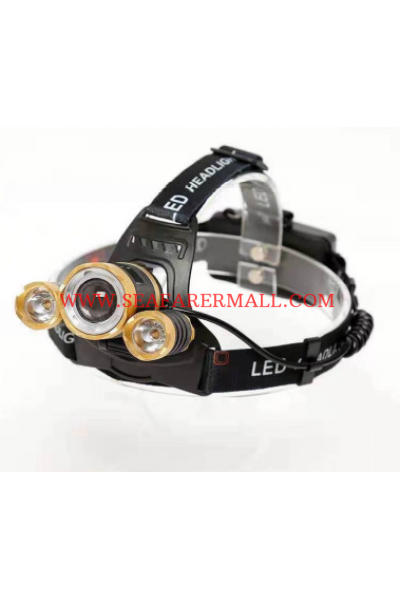 Three-head Focus Long Distance Induction LED Headlight