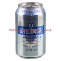 Laoshan Beer 330ML*24Tin/Case  Local Beer 8°P/3.1%vol 