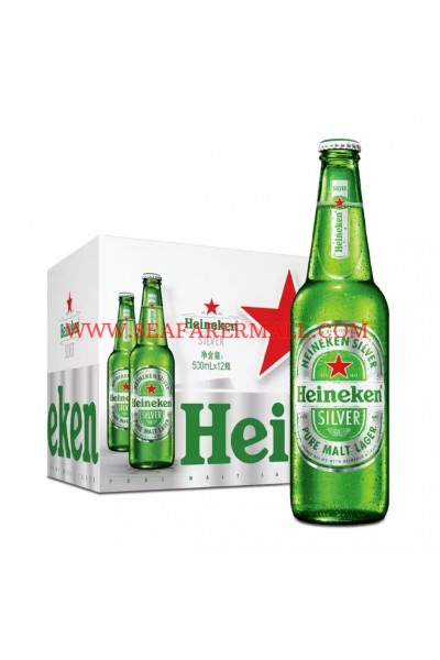 Heineken Silver Beer 500ML*12btl/Case 9.5°P/4%vol