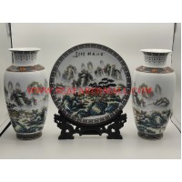 Chinese Porcelain -CP021-SIZE:D-30CM,VASE SIZE:15*35CM