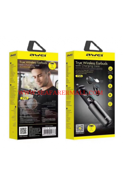 AWEI T55 TWS Ture Wireless Earbuds