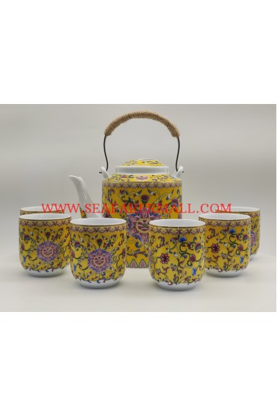 Chinese Porcelain -CP110-SIZE:TEA POT:10*18CM,CUP:6*8CM-1SET