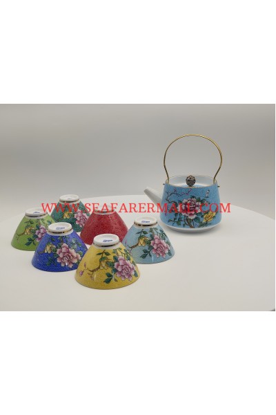 Chinese Porcelain-CP118-SIZE:TEA POT :10*10CM, CUP:6*6CM-1SET